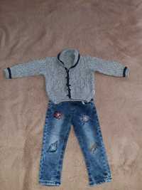 Нарядные джинсы и кофта на мальчика