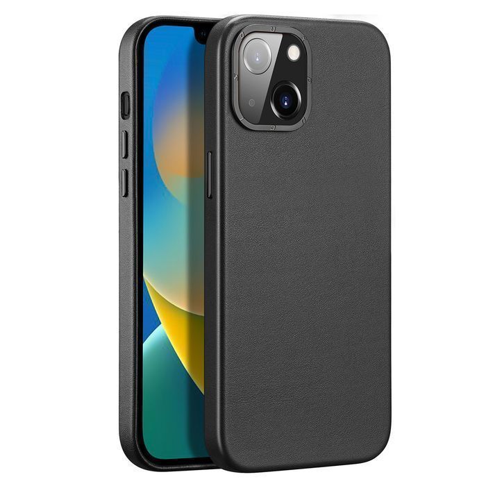 Etui Skórzane Dux Ducis Grit do iPhone 14 Plus, Czarny