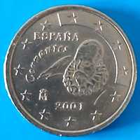 50 Cêntimos de 2001 de Espanha, Cervantes