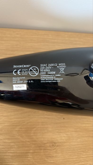 Vendo secador de cabelo com difusor - 2400 W - Silvercrest