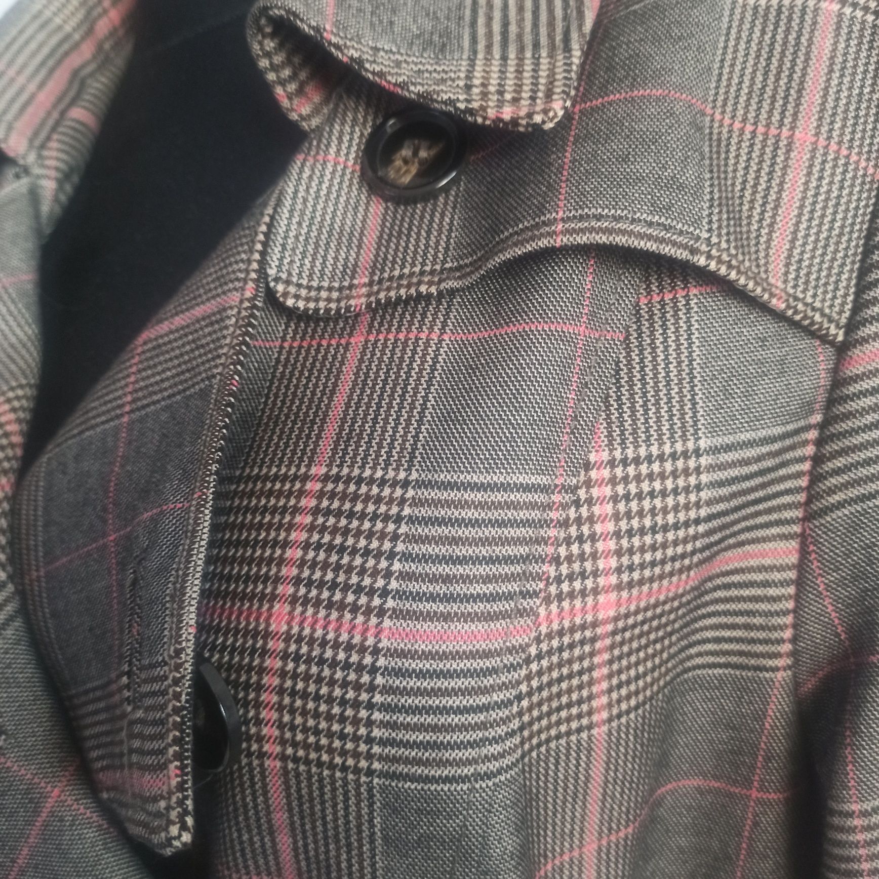 Płaszcz H&M w kratkę prochowiec rozmiar 46