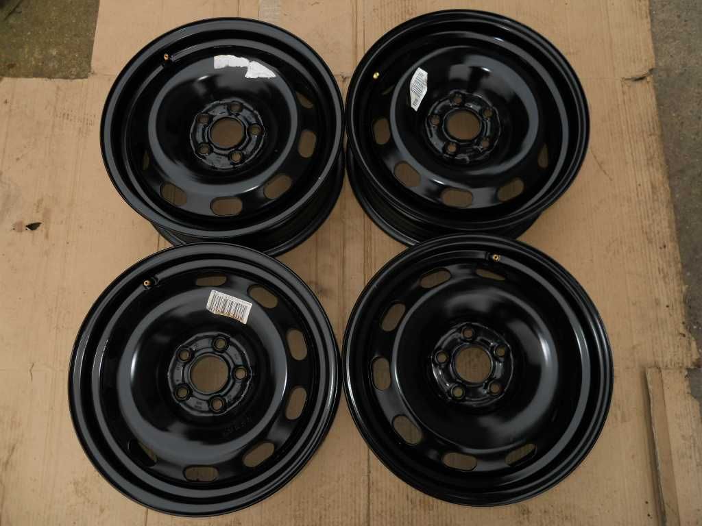 4x ORYGINALNE felgi stalowe 15 VW, Audi, Seat, Skoda, 5x100, 6J, ET 38