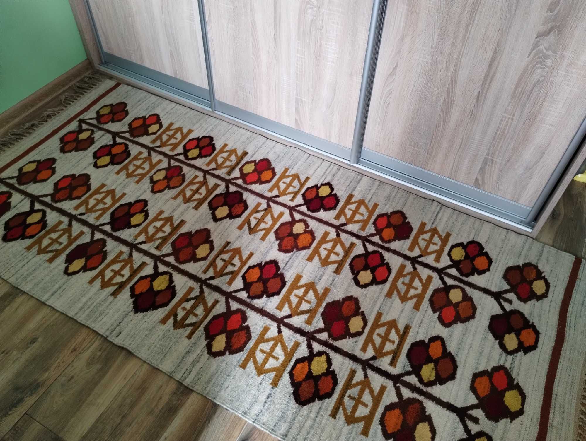 Wełniany ręcznie tkany kilim