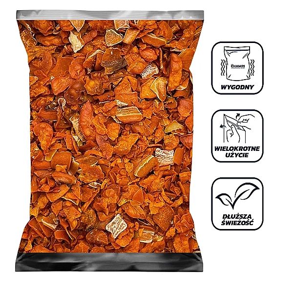 Marchew płatek 500g marchewka suszona warzywa dla papug CHAMPI