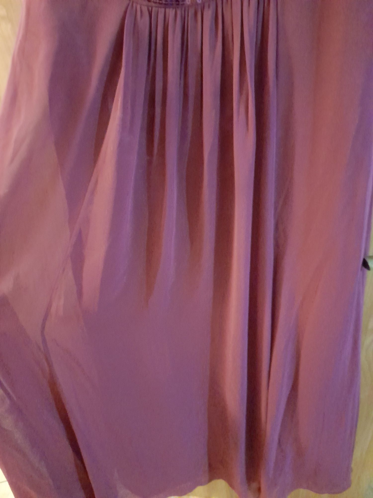Długa suknia fioletowa debut 40