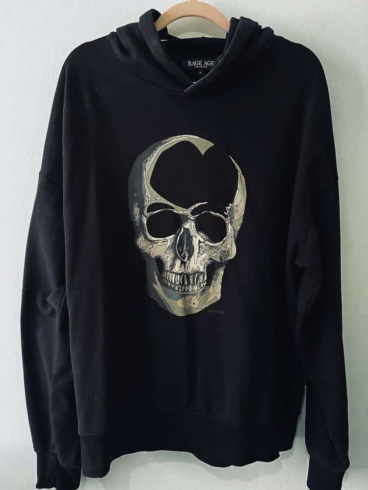 Bluza z kapturem Rage Age czaszka unisex