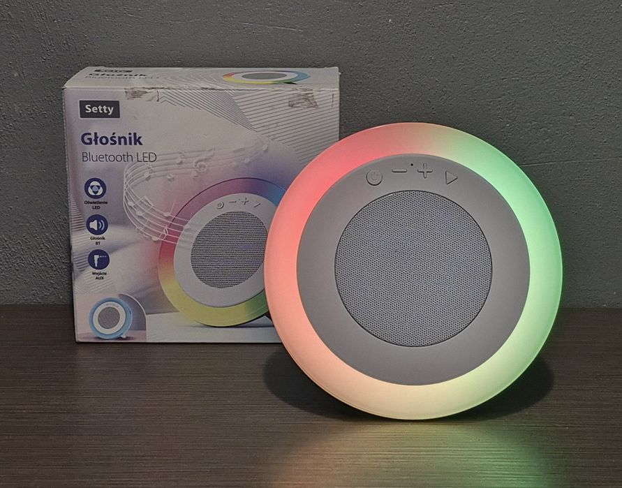 Głośnik Bluetooth LED SETTY Jak nowy!