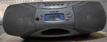 Radio com CD e cassete da Sony