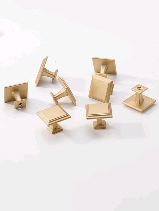 Pack 8 puxadores dourados •novos|embalados•