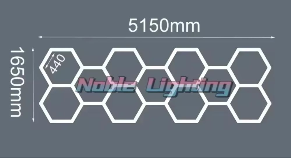 Luz hexagonal LED
