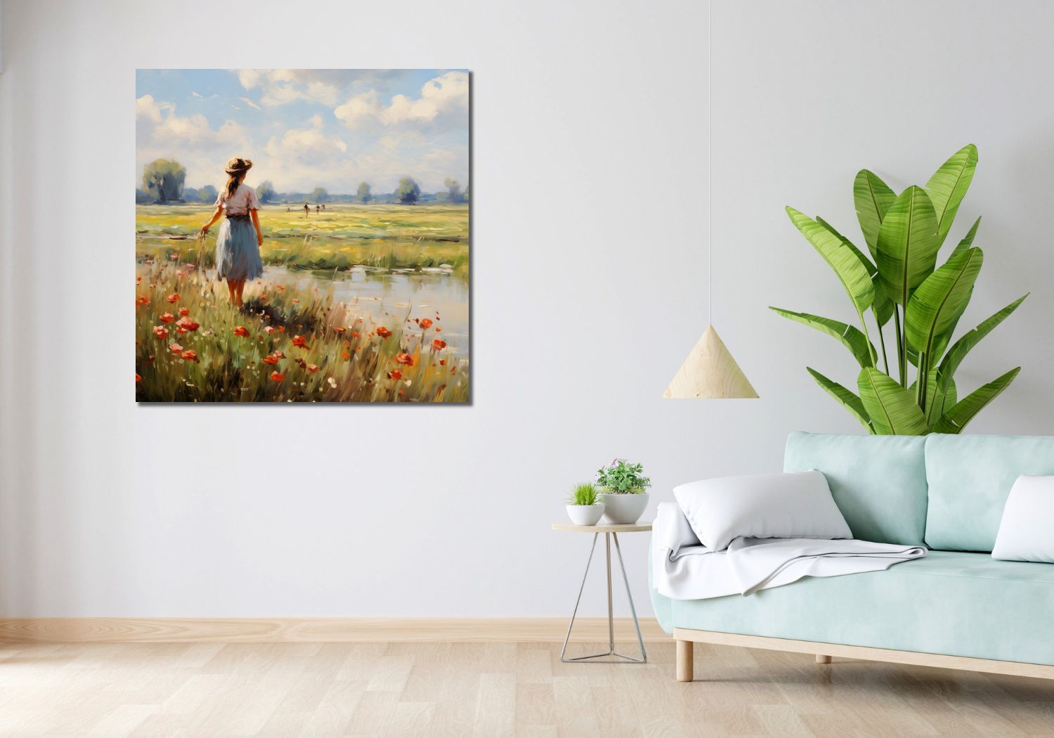Obraz 100x100cm Wiejski Spokój
