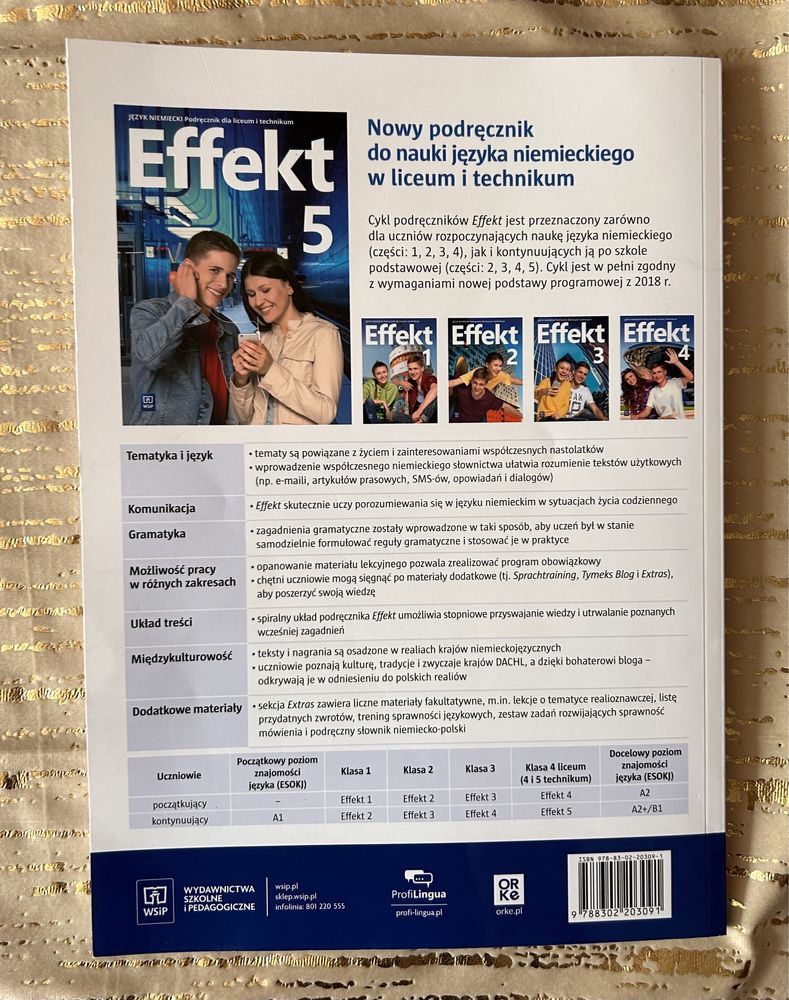 Podręcznik Effekt 5 język niemiecki, WSiP