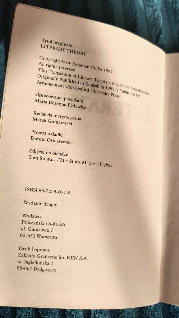 Teoria literatury Jonathan Culler