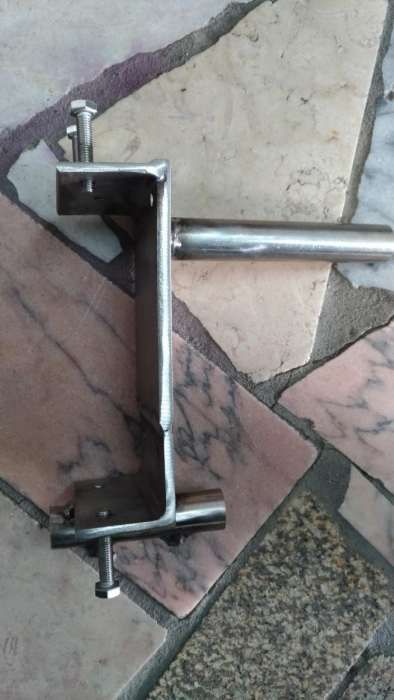 Espeto de inox com motor e adaptação para churrasqueira