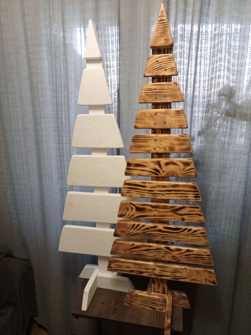 Ёлочка ёлка новогодняя деревянная 125 × 50 см. Доставка вся Украина