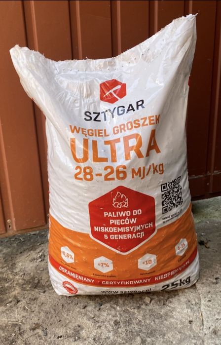 Ekogroszek SZTYGAR ULTRA 28 MJ Autoryzowany dystrybutor,najtaniej!