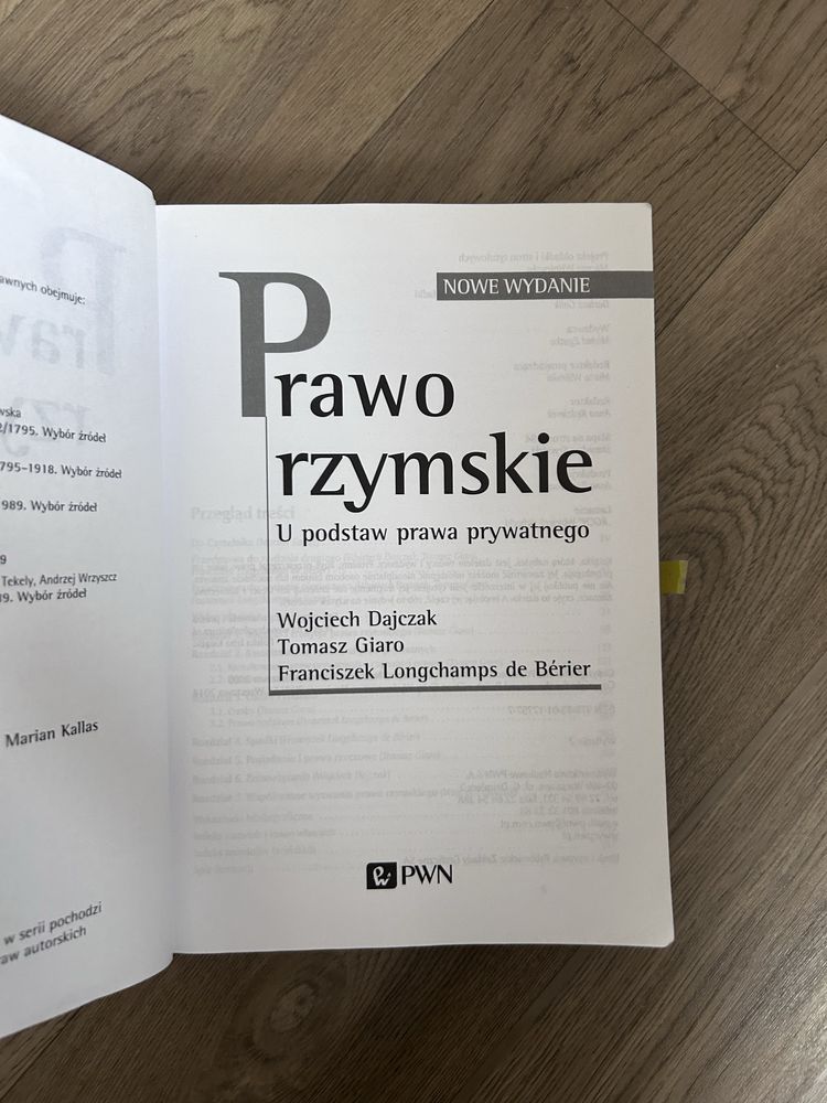 Prawo rzymskie. U podstaw prawa prywatnego.