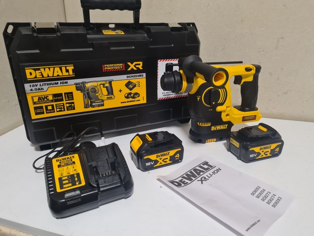 Dewalt DCH253M2 Młotowiertarka SDS-PLUS 18V 2x4Ah