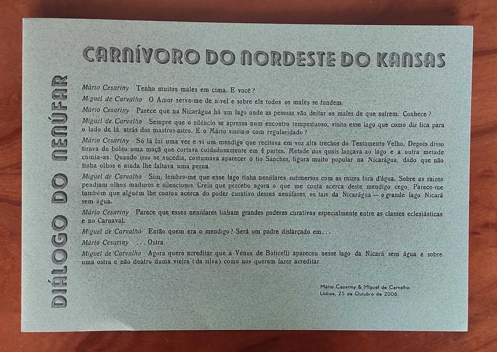 Diálogos - tributo a Mário Cesarini.