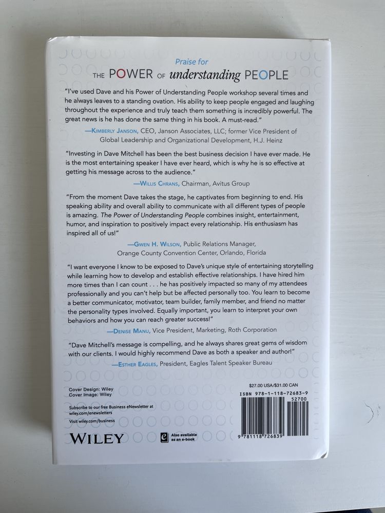 The power of understanding people Dave Mitchell