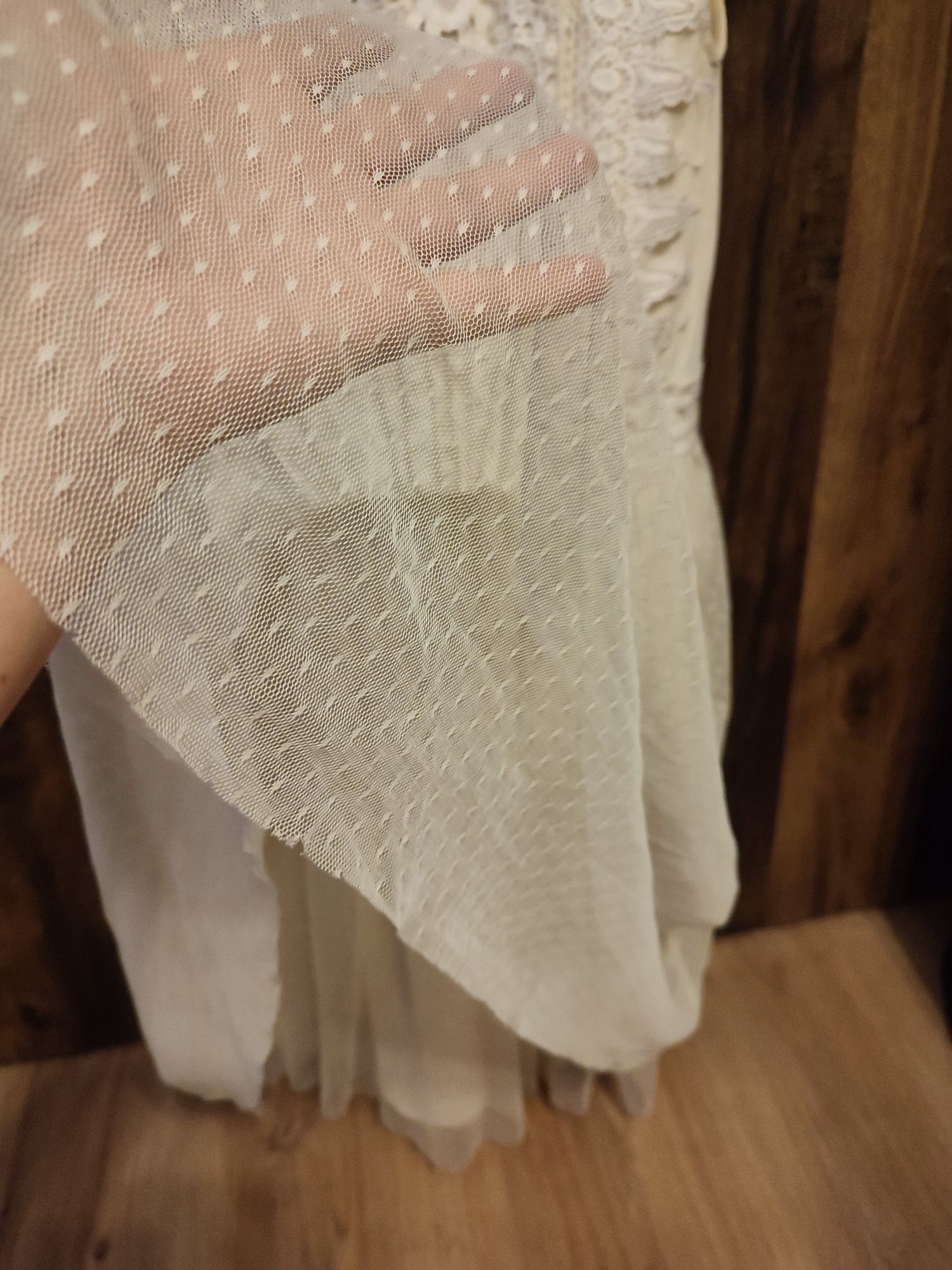 Elegancka sukienka ecru L