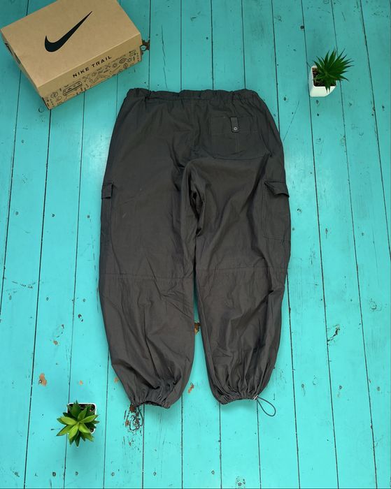 Штаны парашуты на утяжках снизу Next, размер S-M, карго штаны, y2k