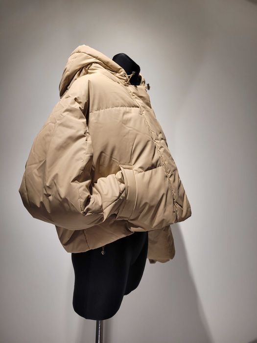 Piękna kurtka puchowa NA-KD – Beżowy Oversize, Nowa z Metką!