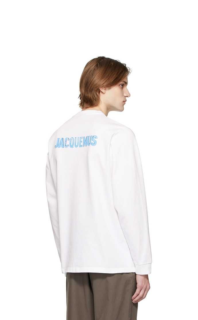 Лонгслів Jacquemus White 'Le T-Shirt Gelo' Long Sleeve T-Shirt