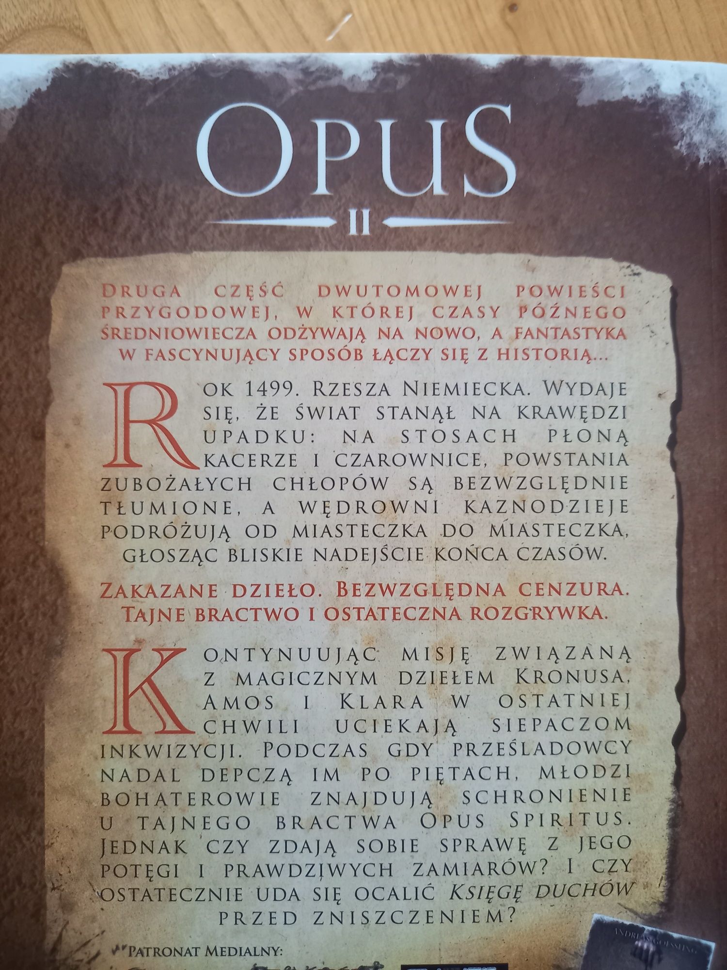 "Opus. Tom 2. Łowcy księgi" Andreas Goessling