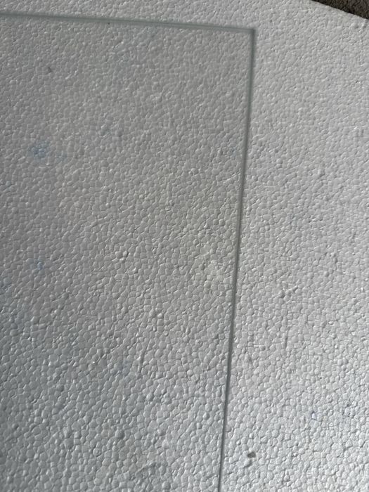 Półka szklana łazienkowa przezroczysta bezbarwna szkło 4 mm 26x26 cm