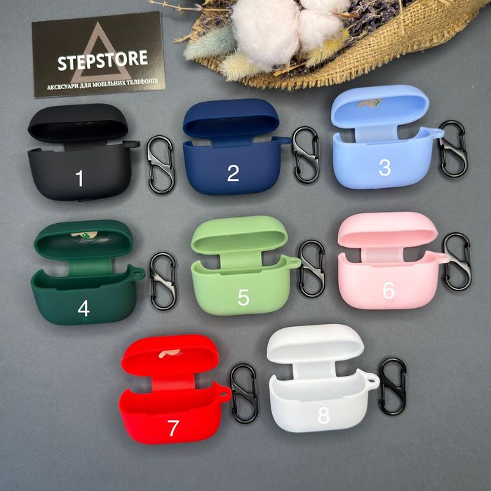 Чехол для наушников Oppo Enco Buds 3 Pro с карабином силиконовый