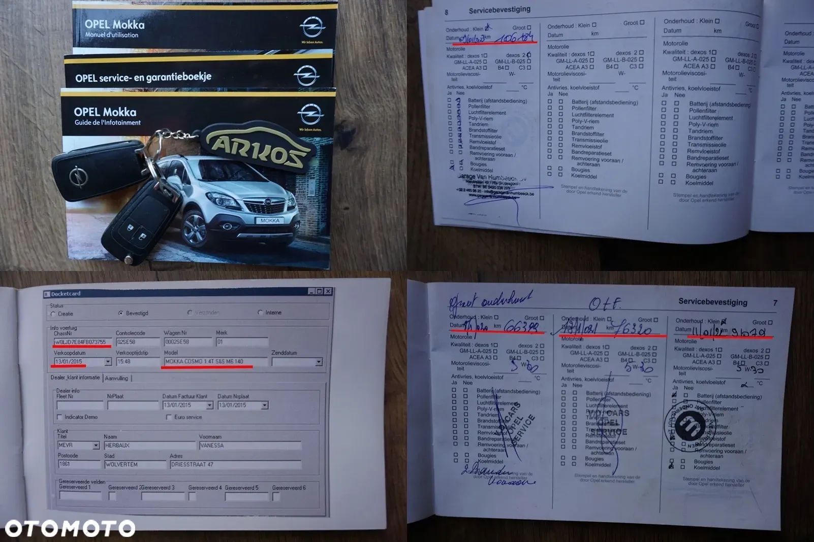 Opel Mokka 1.4T COSMO S&S Brązowa Skóra Navi Alu18 Ledy ŚLICZNA ARKOS