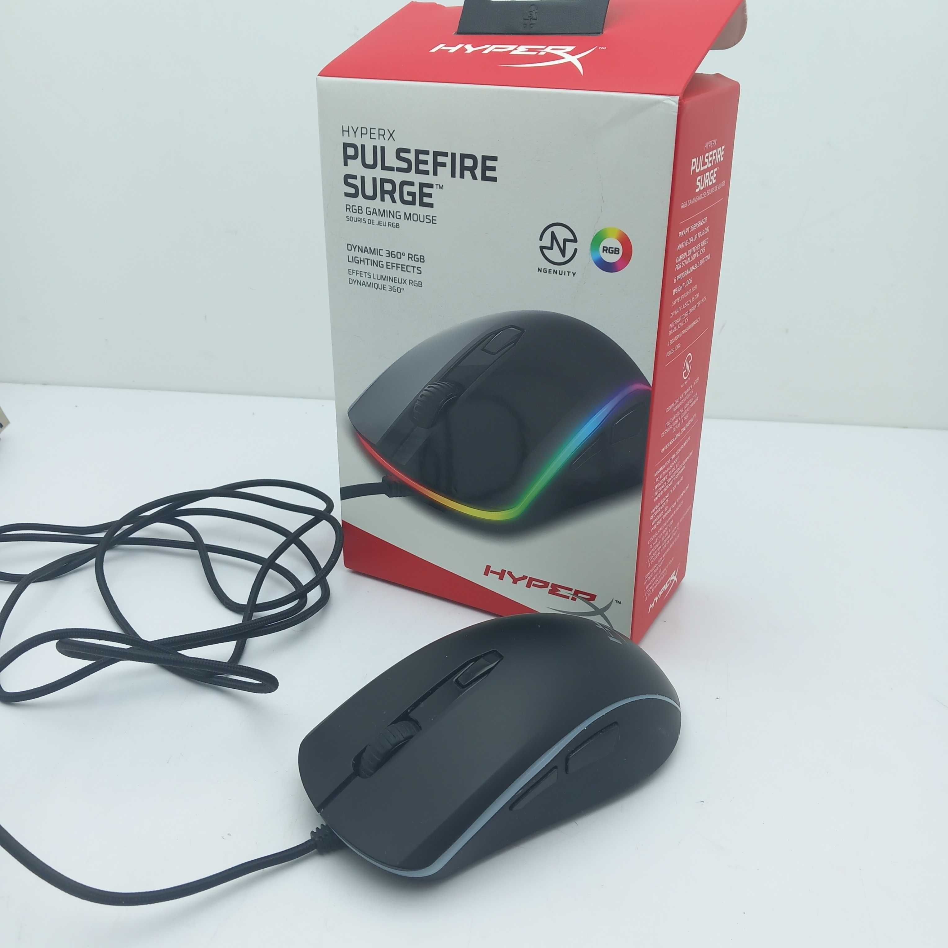 Myszka przewodowa HyperX Pulsefire Surge sensor optyczny