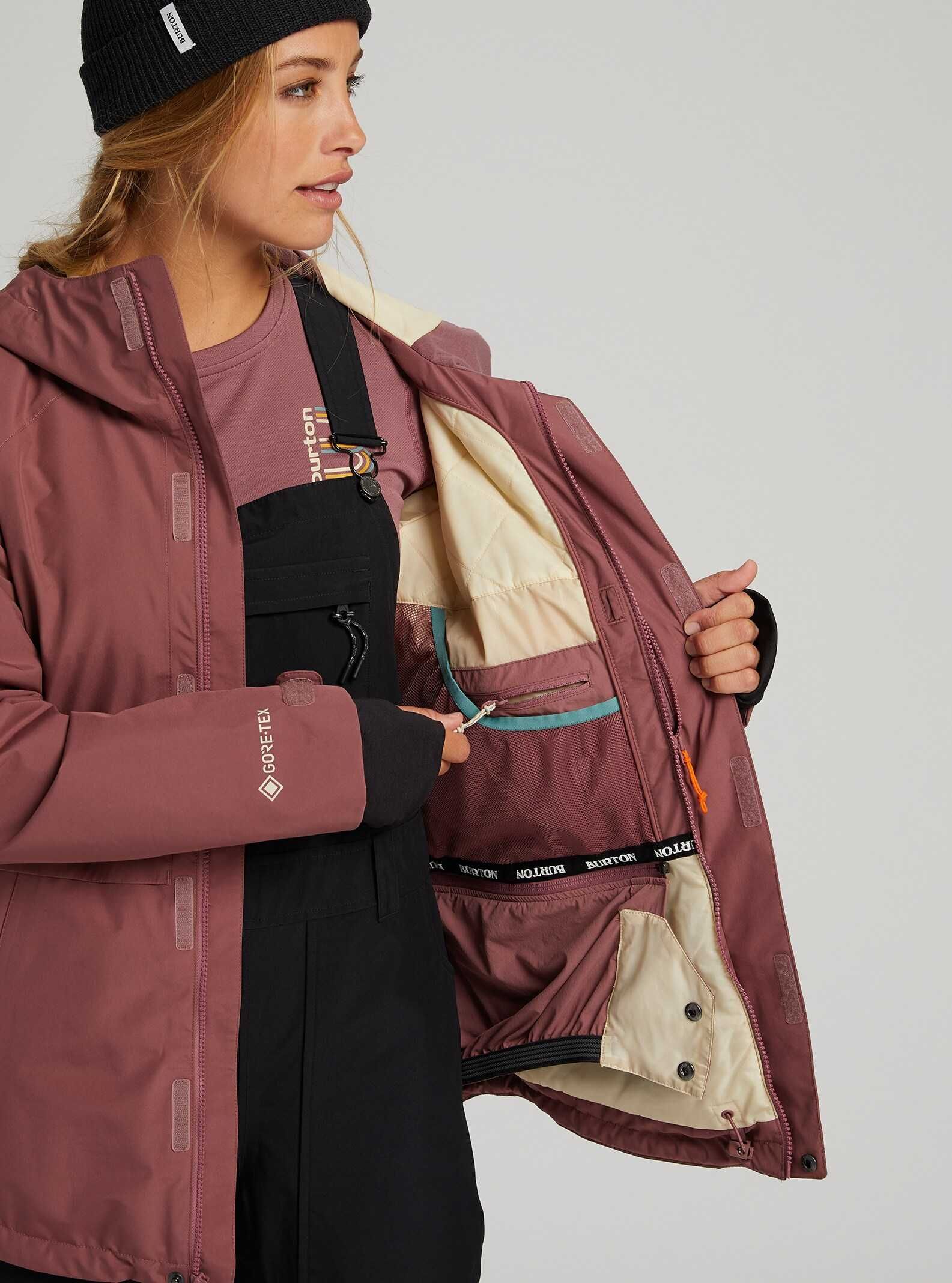 Kurtka Burton Gore-TEX Kaylo Insulated Rose Brown M L volcom roxy dope