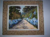 Quadro " Hortenses " pintor J.Seixas