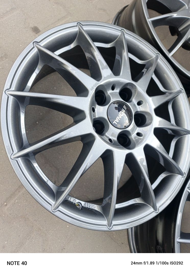 Felgi aluminiowe Ronal 5x112 7x17 et35 po malowaniu proszkowym