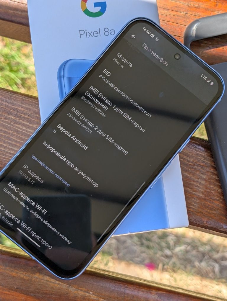 Неверлок Pixel 8a 128 GB європейська версія