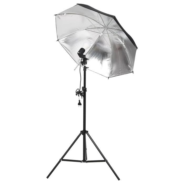 Vidaxl Fotograficzny Zestaw Studyjny Z Lampami I Tłem