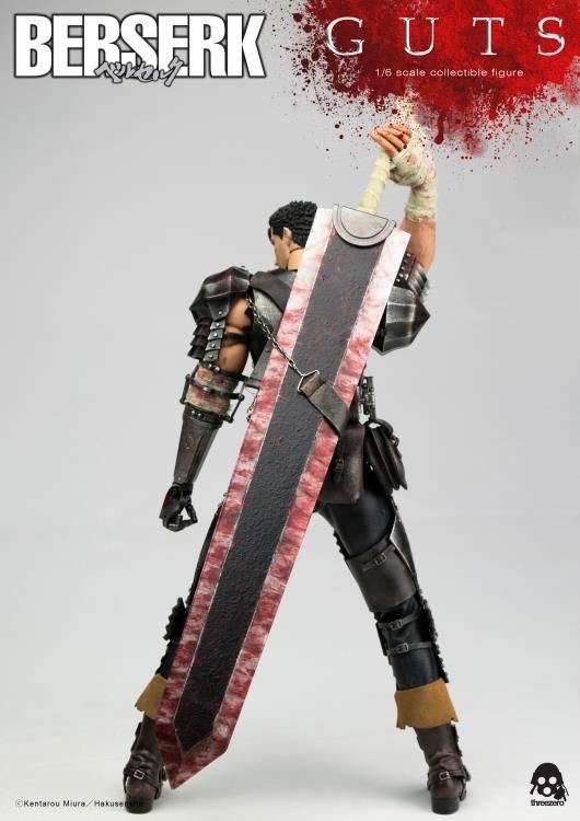 Фигурка 1/6 Berserk Guts Black Swordsman threezero тип hot toys