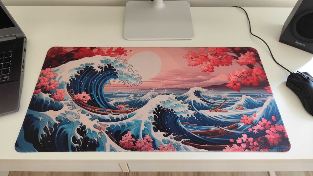 Podkładka Pod Mysz Myszkę Dla Graczy Hokusai fala 30x60cm