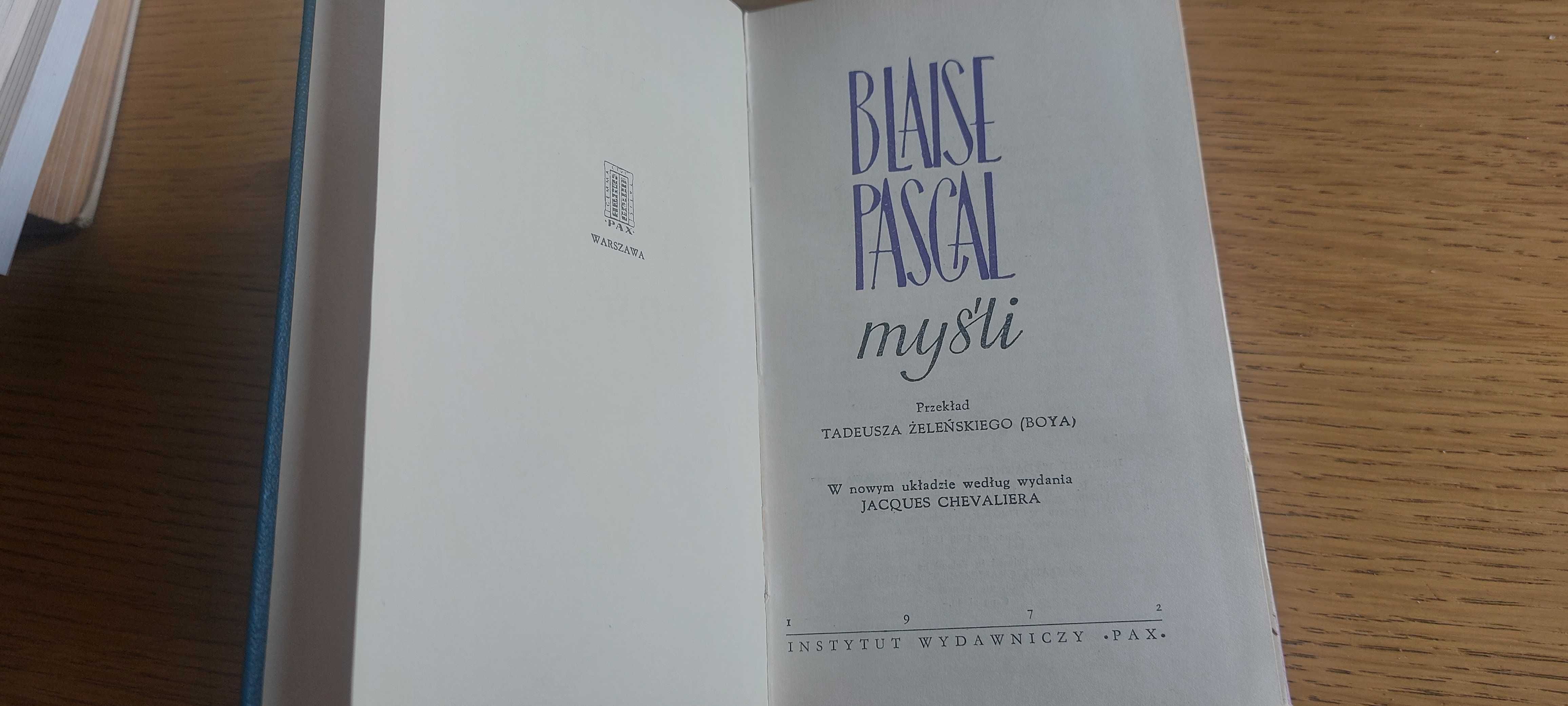 Pascal myśli przekład Tadeusza Żeleńskiego Boya