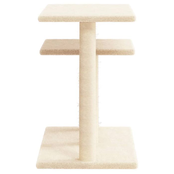 Vidaxl Drapak Dla Kota Z Platformą, Kremowy, 62,5 Cm