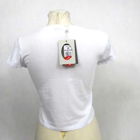 BLUZKA letnia z krótkim rękawem 3D mieniąca czapka T-SHIRT na lato 36