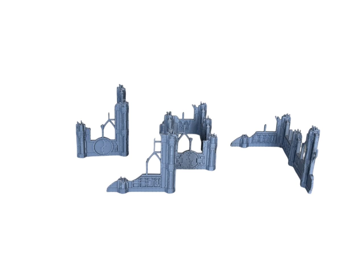 Zestaw Wysokich Ruin, druk 3d do gier bitewnych grimdark
