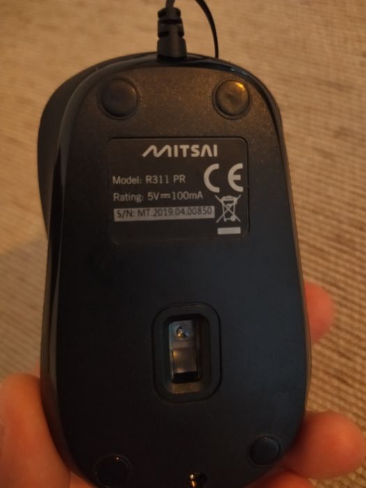 Rato MITSAI R311 (Cabo USB - 2400 dpi - Preto)