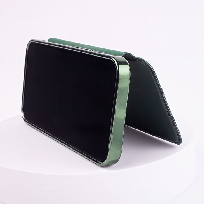 Etui Smart Chrome Mag Do Iphone 14 6,1" Zielony