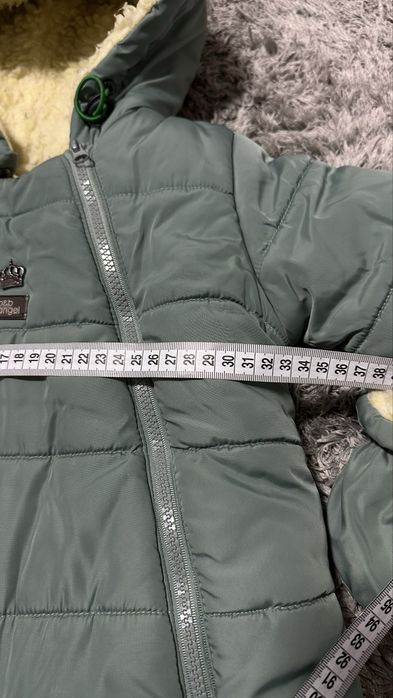 Зимовий комбінезон на овчині 80 розмір з пінетками