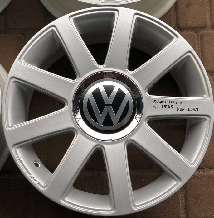 Оригінальні диски 5 100 - 112  7J ET35 R16  Vw / Seat /Skoda / Audi