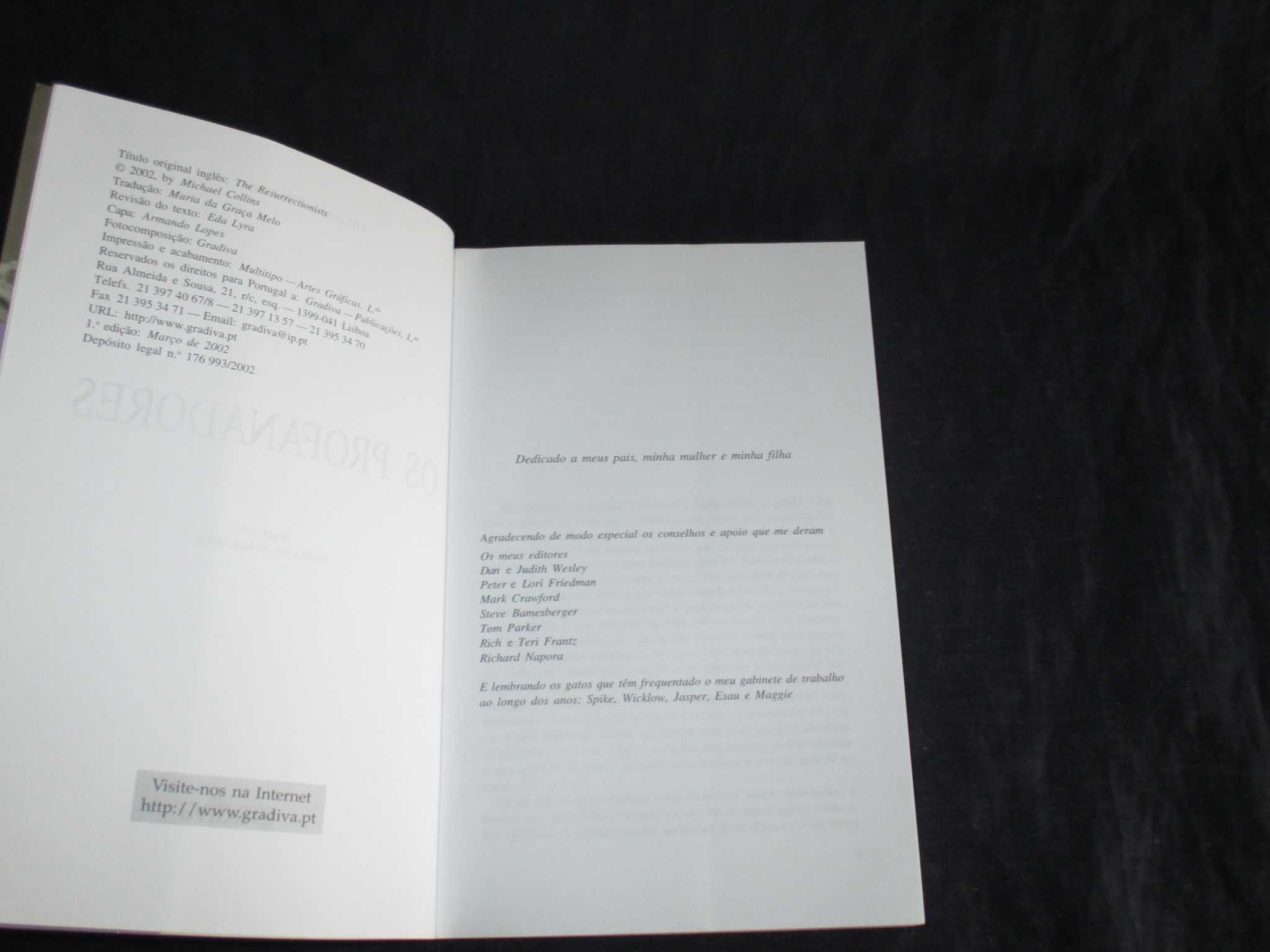 Livro Os Profanadores Michael Collins Gradiva
