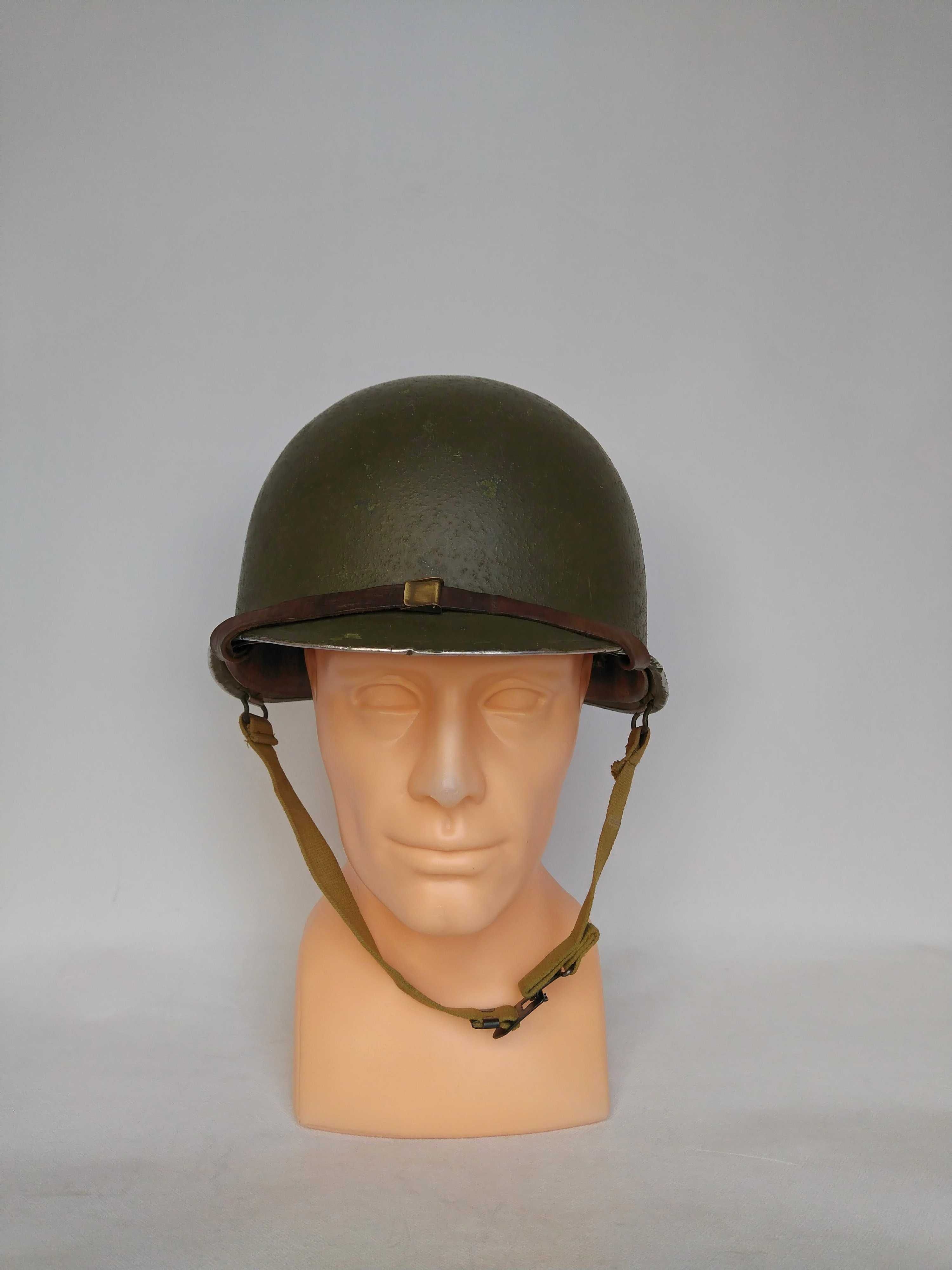 Hełm stalowy US M1 emblemat 506. pułk piechoty spadochron. 506th PIR